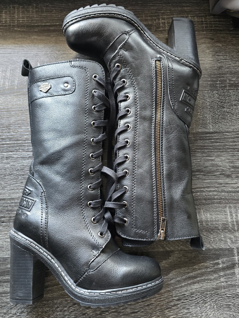 Harley-Davidson Women's Lunsford black leather boots